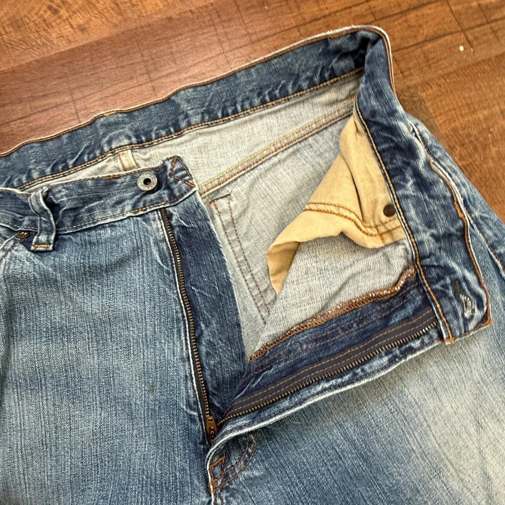 RL Ashmore Vintage Ralph Lauren Jeans Mens 36x27 Blue Loose Fit Wash Denim